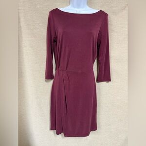 Gentle Fawn Elegant Burgundy Long Sleeve Dress size S